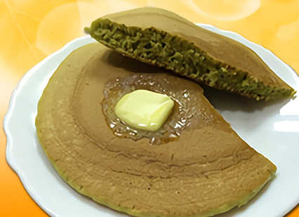 桑の青汁ホットケーキ